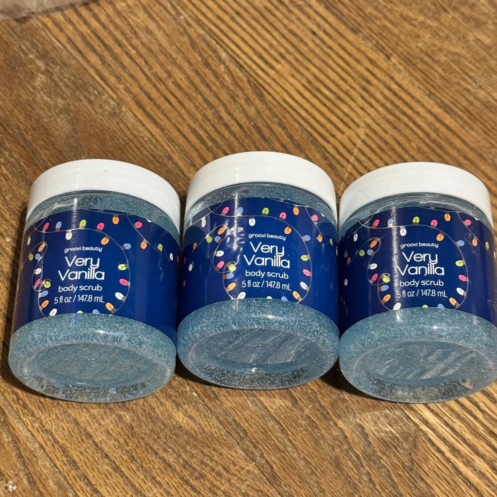 Groovi Beauty Very Vanilla Body Scrub 5‎ Ounces New